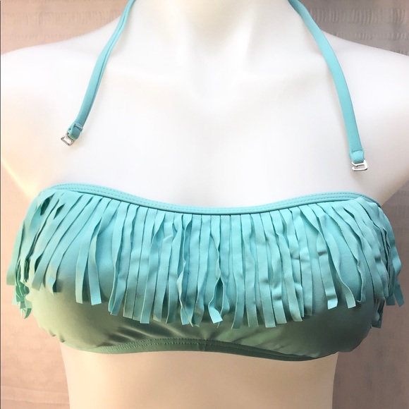 beach stop Other - Beach stop fringe blue bandeau Bikini top medium